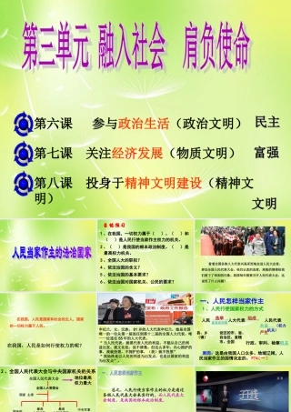 九年级政治全册 361 人民当家作主的法治国家课件 新人教版 课件