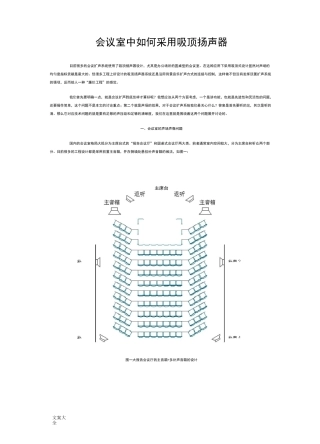会议室中如何能采用吸顶扬声器