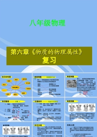 八年级物理下册 第六章 物质的物理属性课件 苏科版 课件