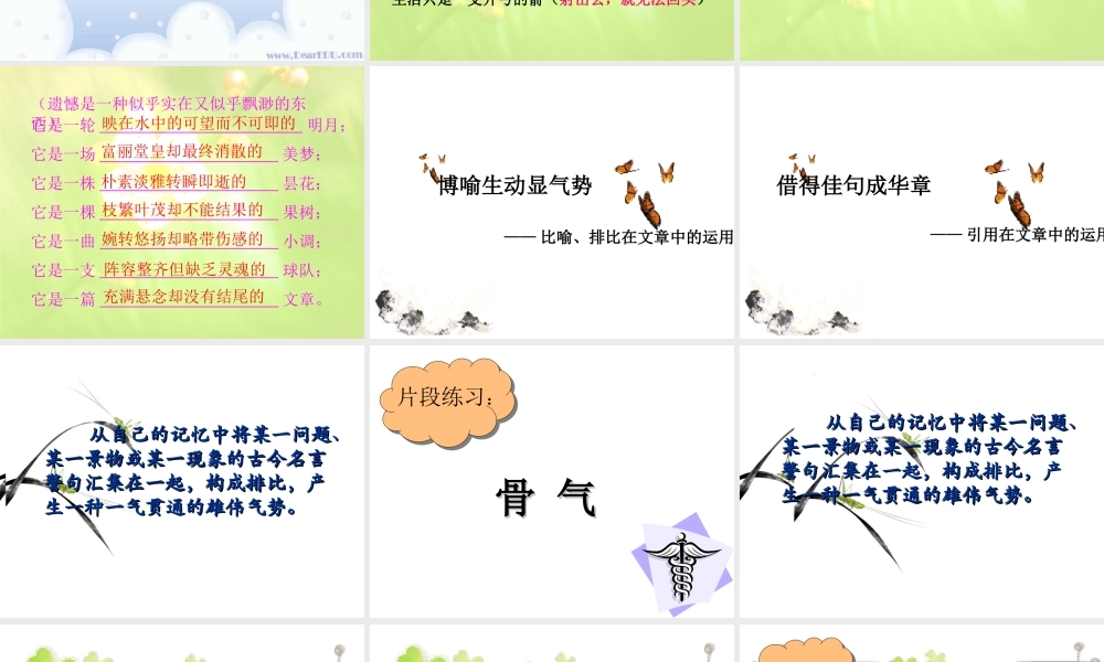 人教版怎样使文章文采飞扬 课件