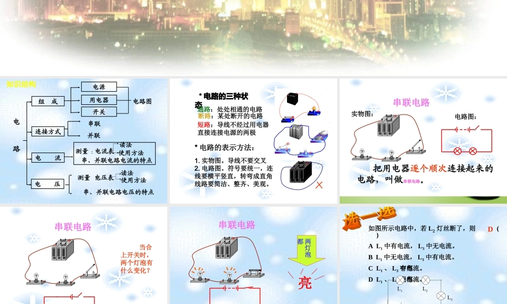 九年级物理上册 第13章 电路初探复习课件 (新版)苏科版 课件