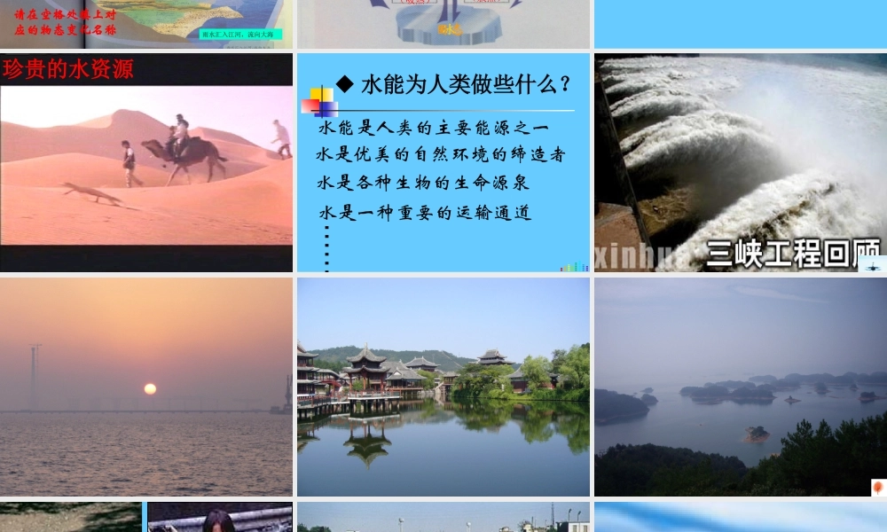 八年级物理上水循环课件 苏科版 课件