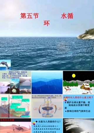 八年级物理上水循环课件 苏科版 课件