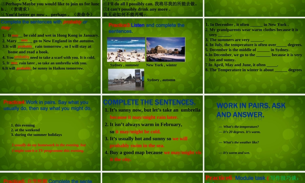 八年级英语上册 Module 10 Unit 3 Language in use课件 (新版)外研版 课件