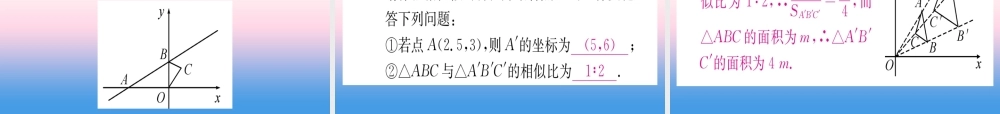 九年级数学下册 第27章 相似 273 位似 第2课时 平面直角坐标系中的位似课堂导练课件(含中考真题)(新版)新人教版 课件