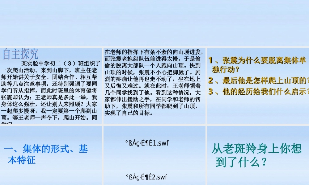 八年级政治下册 集体与个人的关系课件 鲁教版 课件