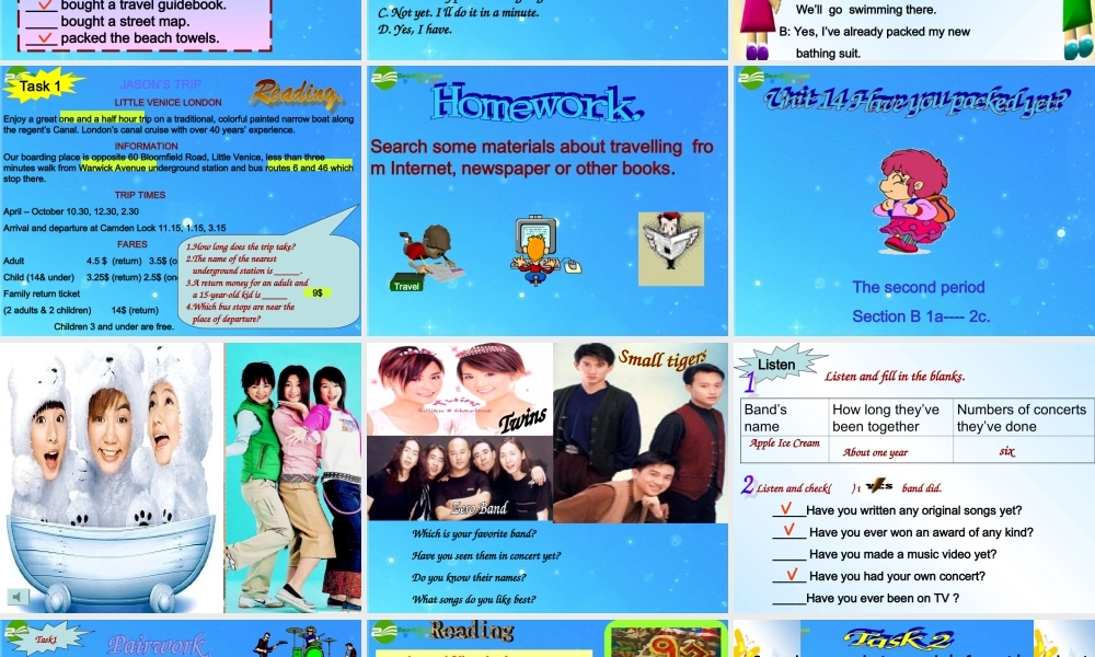 九年级英语 unit14 课件 人教新目标版 课件