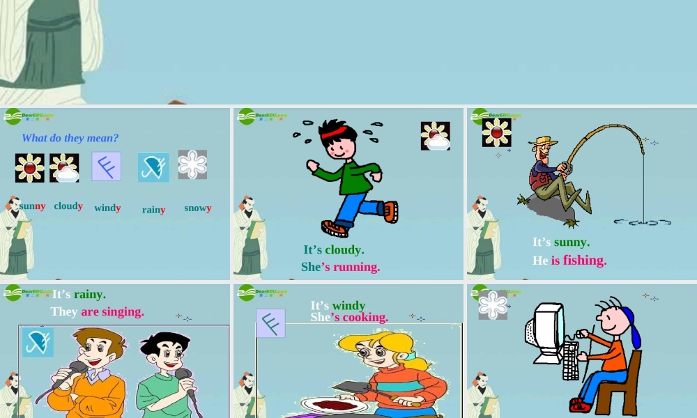 七年级英语上册 Unit 2 It is raining 课件 鲁教版 课件