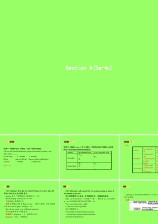 九年级英语全册 Unit 10 You re supposed to shake hands Section A(3a 4c)课件 (新版)人教新目标版 课件