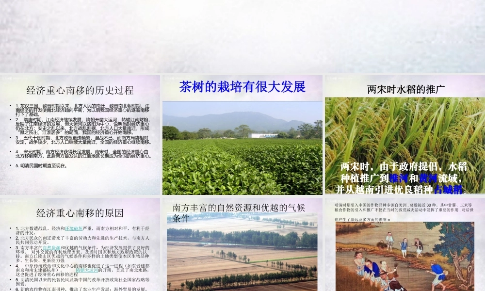 中学七年级历史下册 第10课 经济中心的南移课件 新人教版 课件