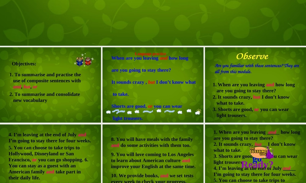 八年级英语下册 Module 7 Unit 3 Language in use课件 (新版)外研版 课件