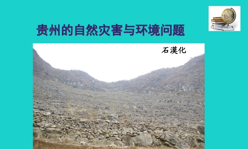 八年级地理下册 第八章 第四节 贵州省的环境保护与资源利用 贵州环境问题及治理措施课件 (新版)湘教版 课件