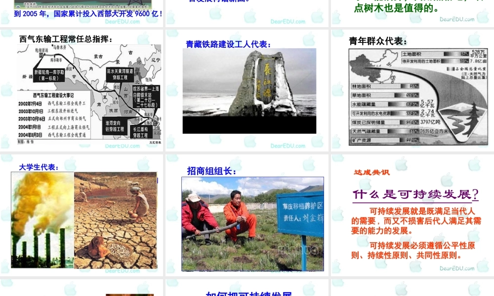 初三政治可持续发展活动课 课件