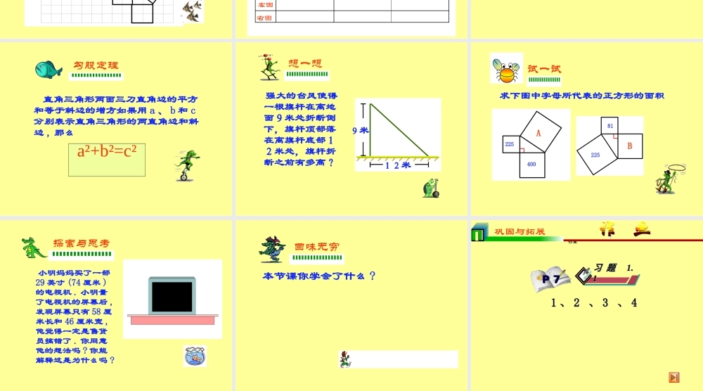 八年级数学探索勾股定理课件7 浙教版 课件