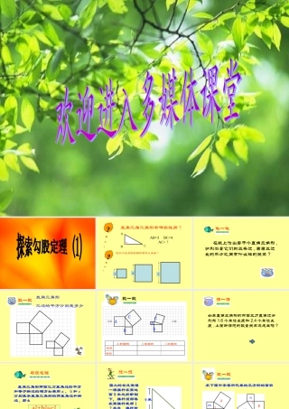八年级数学探索勾股定理课件7 浙教版 课件