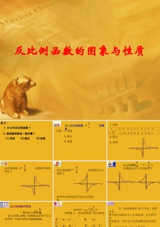 八年级数学下册 9.2(反比例函数的图象与性质)课件二 苏科版 课件