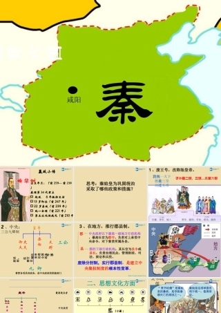 中考历史(秦始皇建立统一多民族国家)复习课件1 课件