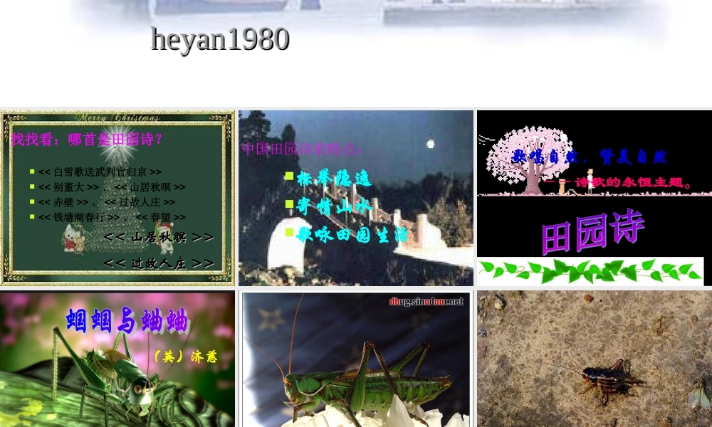 九年级语文上册 (外国诗两首)教学课件 人教新课标版 课件