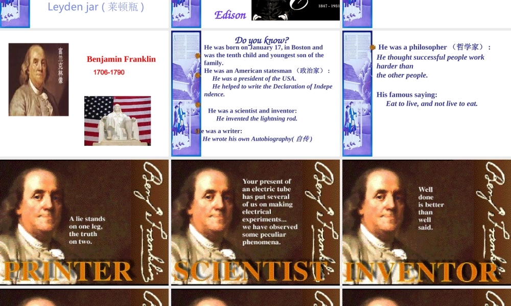 人教版高一英语Unit16 Scientists at work 课件