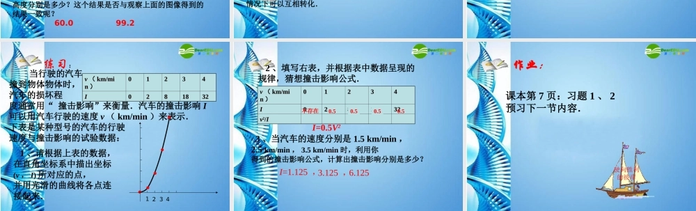 九年级数学下册 342 二次函数的三种表示方法课件 冀教版 课件