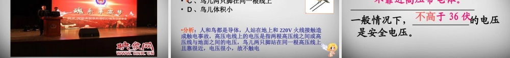 九年级物理全册(193 安全用电)课件 (新版)新人教版 课件