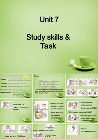 八年级英语下册 Unit 7 International Charities Study skills  task课件 (新版)牛津版 课件