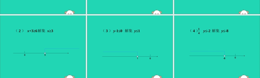七年级数学下册 第九章 不等式与不等式组 9.1 不等式 在数轴上表示解集素材 (新版)新人教版 素材