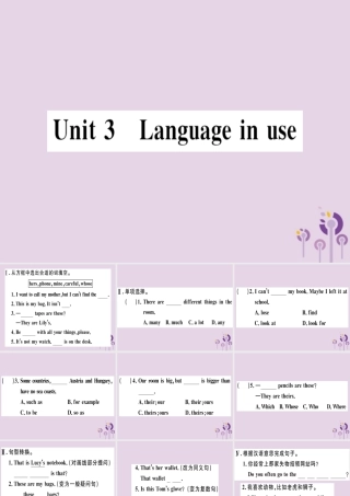 七年级英语下册 Module 1 Lost and found Unit 3 Language in use习题课件 (新版)外研版 课件