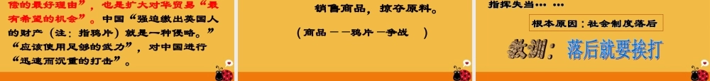 八年级历史上册 第一单元 第一课 鸦片战争课件  人教新课标版 课件