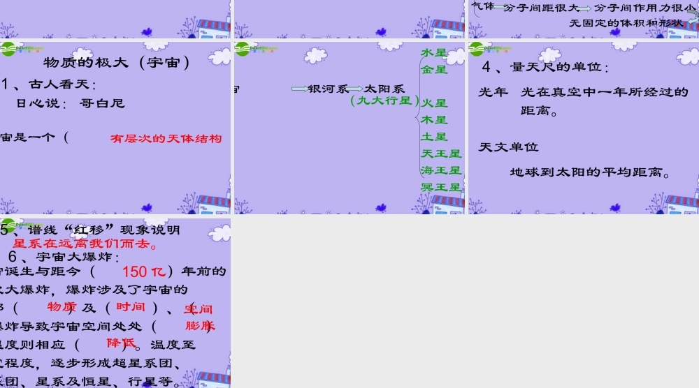 八年级物理下册 第十章从粒子到宇宙课件 沪粤版 课件