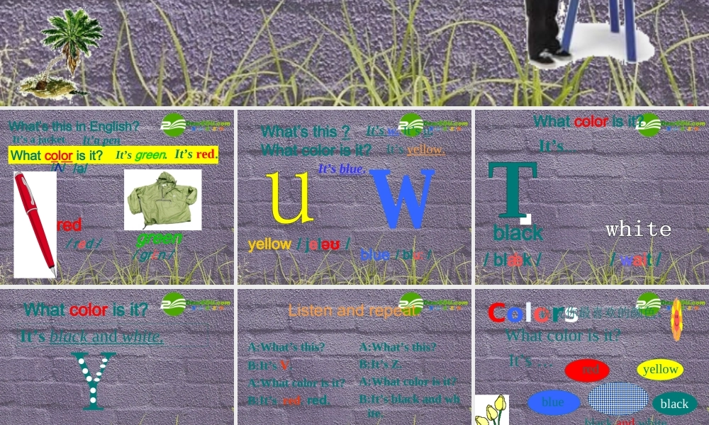 七年级英语上册 Starter Unit 3 What color is it Period 1课件 人教新目标版 课件