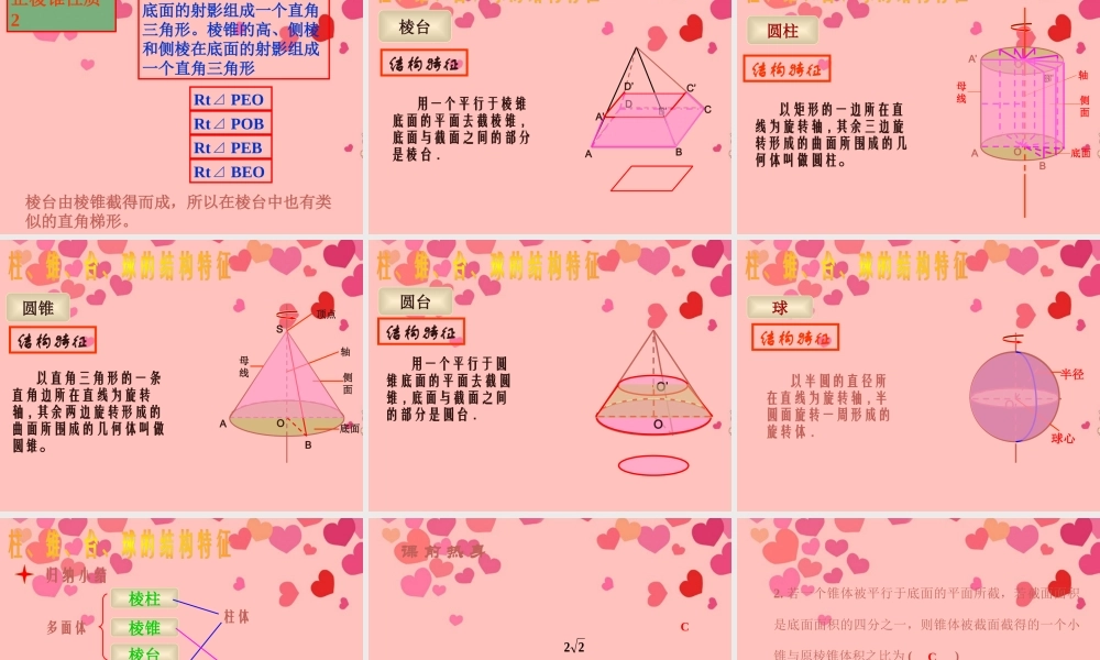 广东惠州市高一数学(空间几何体复习)课件