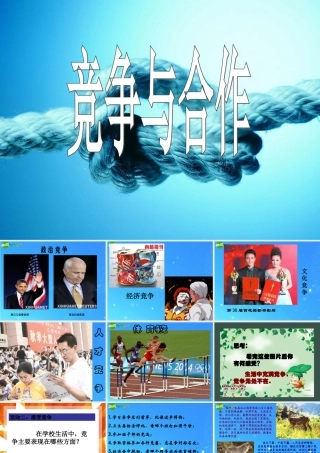 八年级政治下册 竞争与合作1 课件 陕教版 课件