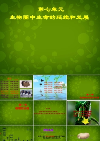 八年级生物下册(第七单元 第一章 第1节 植物的生殖)课件 新人教版 课件