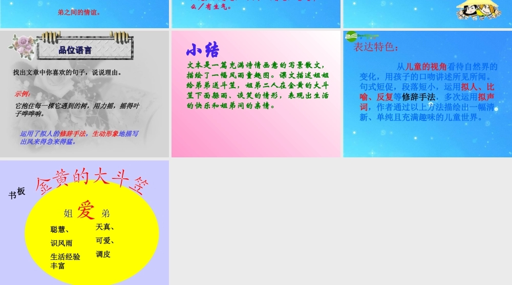 七年级语文上册 第五单元(金黄的大斗笠)课件 人教新课标版 课件