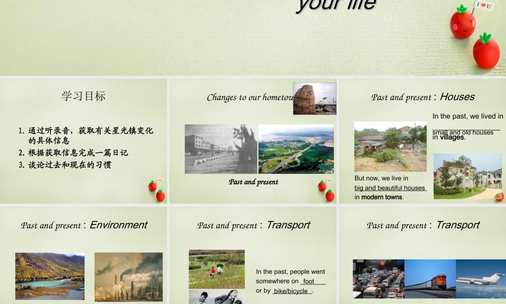 八年级英语下册 Unit 1 Past and Present Integrated skills andspeak up课件 (新版)牛津版 课件