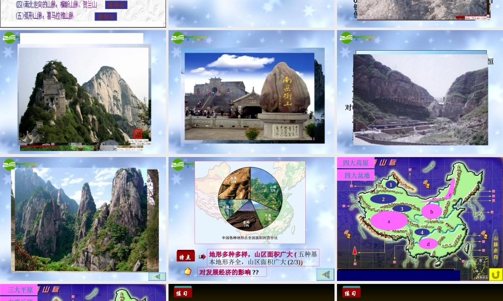 中国地形 八年级地理上册 第一节 中国的地形课件 湘教版 八年级地理上册 第一节 中国的地形课件 湘教版