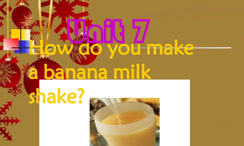 七年级英语下册 unit7period4 How do you make课件 人教新目标 课件