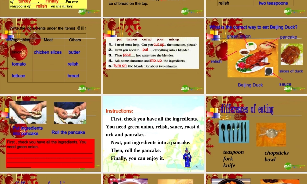 七年级英语下册 unit7period4 How do you make课件 人教新目标 课件