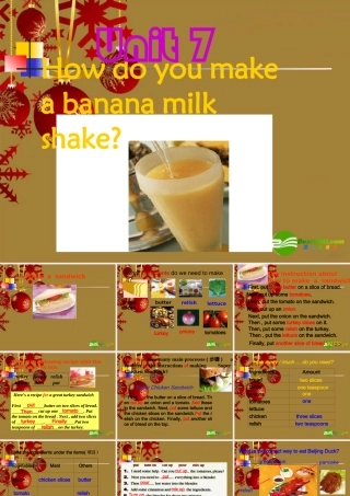 七年级英语下册 unit7period4 How do you make课件 人教新目标 课件