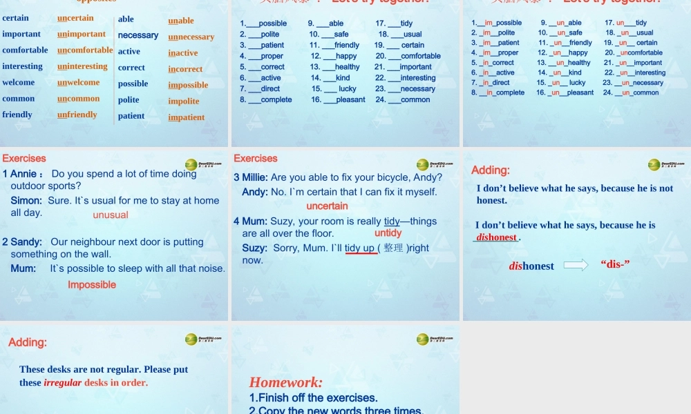 八年级英语上册 Unit 4 Do it yourself Study skills课件 牛津版 教案
