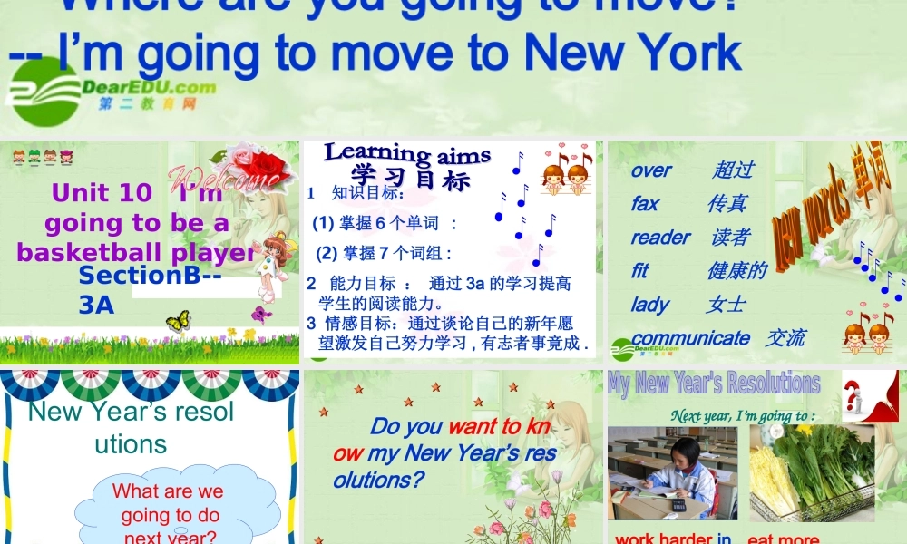 八年级英语上册 unit0B-3a课件 人教新目标版 课件