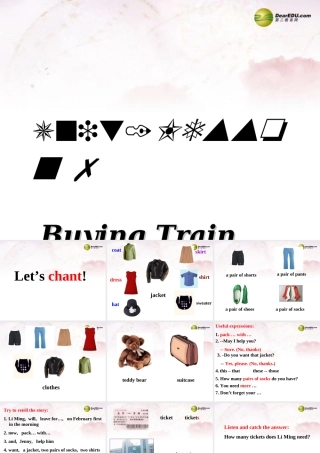 中学七年级英语下册 Lesson 7 Buying Train Tickets课件 冀教版 课件