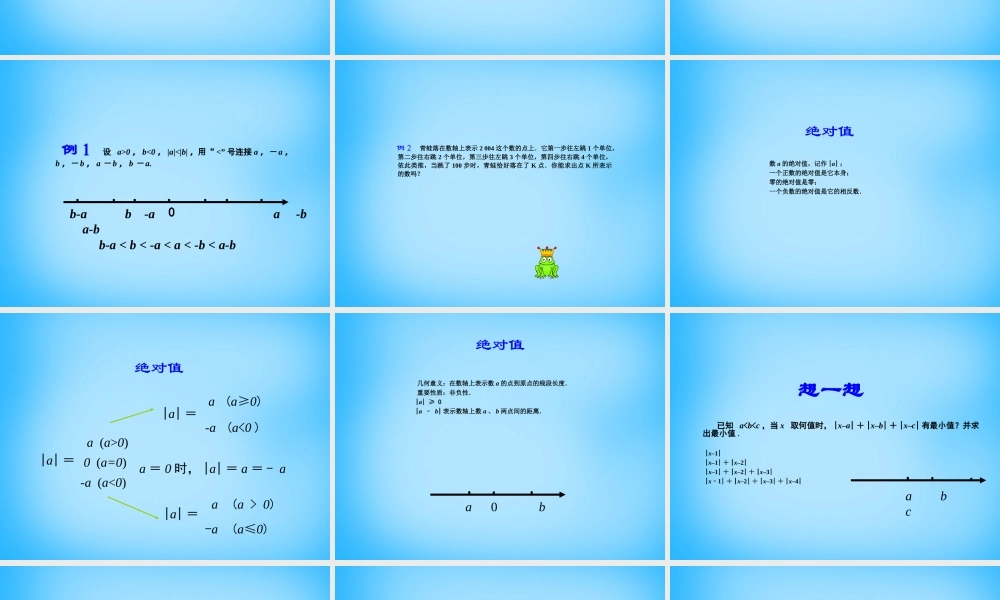 中学七年级数学上册 第一章 有理数复习课件 (新版)新人教版 课件