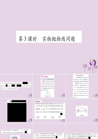 九年级数学上册 第二十二章 二次函数 223 实际问题与二次函数 第3课时 作业课件 (新版)新人教版 课件