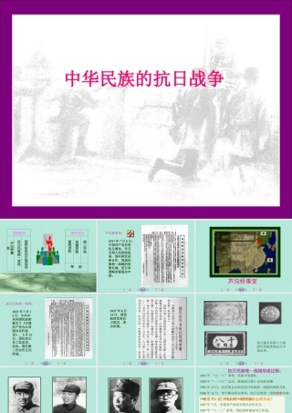 八年级历史 中华民族的抗日战争课件