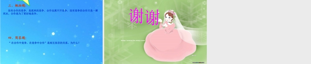 八年级政治下册 提高竞争意识，培养合作品质 课件 陕教版 课件