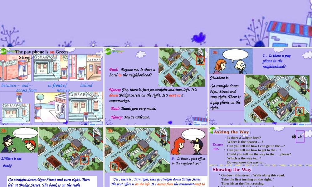 七年级英语下册 Unit2 复习课件 人教新目标版 课件