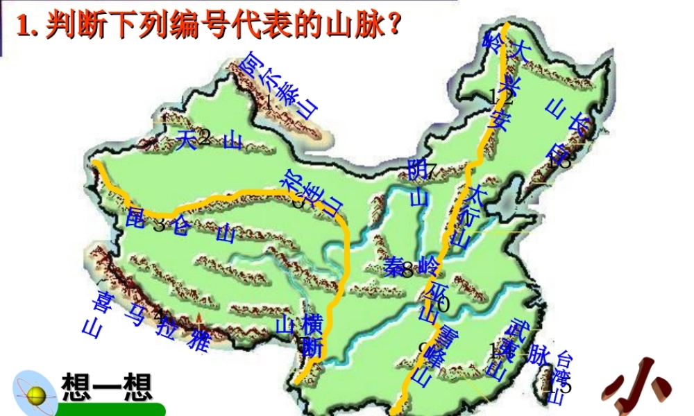 八年级地理上册 第二章 第一节 中国的地形课件2 湘教版 课件