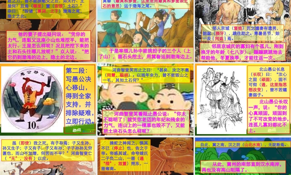 九年级语文下册(愚公移山)教学课件 人教新课标版 课件